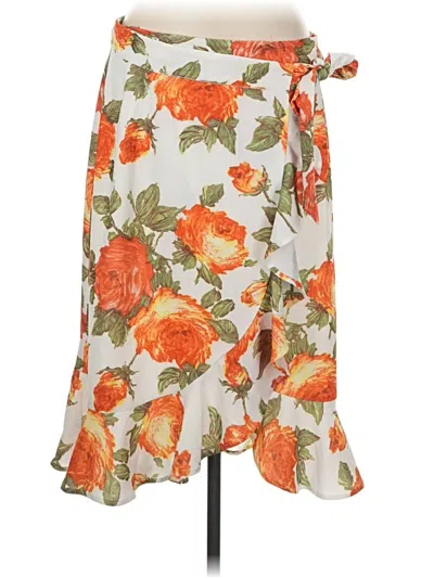Pre-owned Amour Vert Casual Skirt In Orange