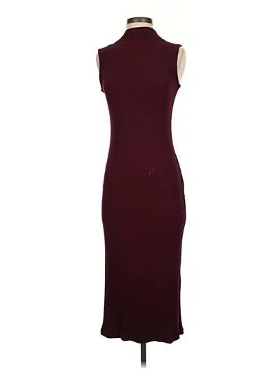 Pre-owned Amour Vert Cocktail Dress In Burgundy