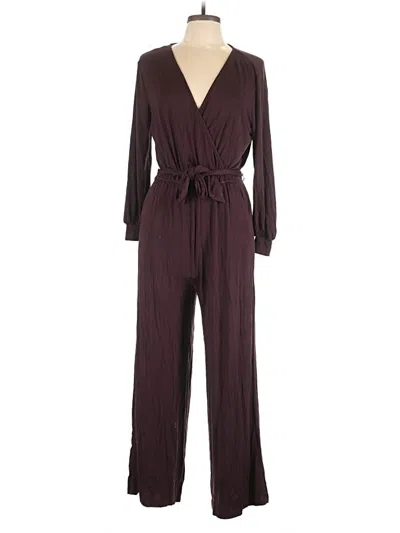 Pre-owned Amour Vert Jumpsuit In Burgundy