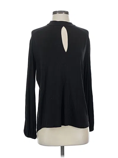 Pre-owned Amour Vert Long Sleeve Blouse In Black