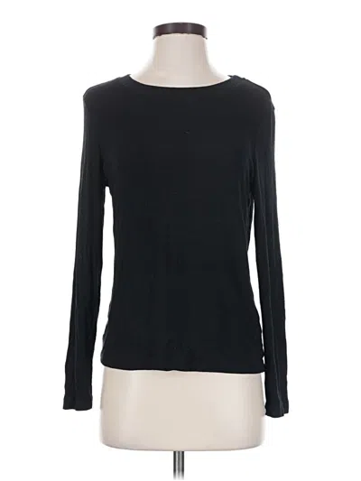 Pre-owned Amour Vert Long Sleeve Top Black Boatneck Tops