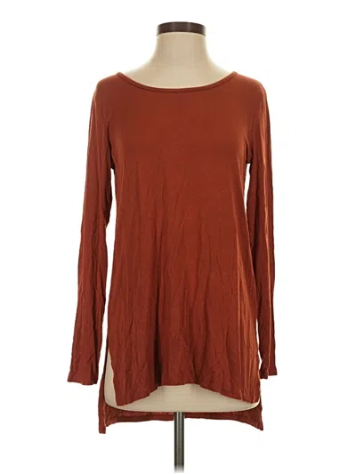 Pre-owned Amour Vert Long Sleeve T-shirt In Brown