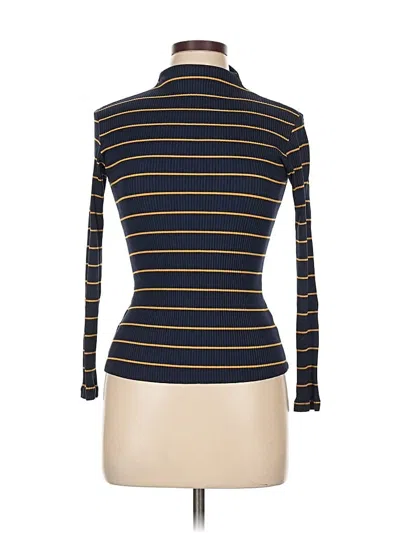 Pre-owned Amour Vert Long Sleeve Turtleneck In Blue