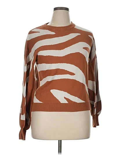 Pre-owned Amour Vert Pullover Sweater In Brown