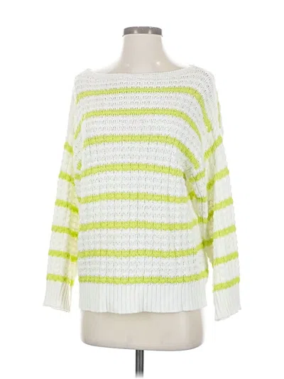 Pre-owned Amour Vert Pullover Sweater In White