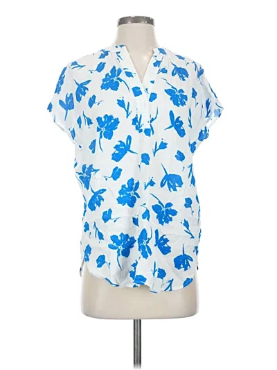 Pre-owned Amour Vert Short Sleeve Blouse In Blue