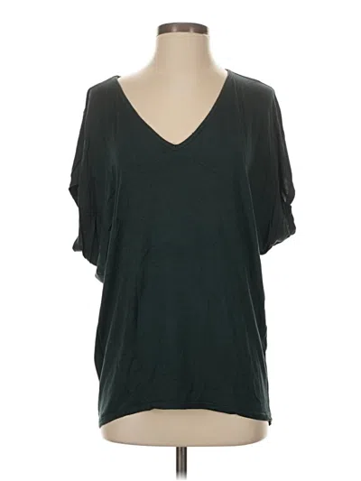 Pre-owned Amour Vert Short Sleeve Top Black V-neck Tops
