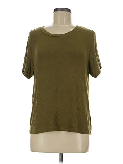 Pre-owned Amour Vert Short Sleeve Top Green Scoop Neck Tops