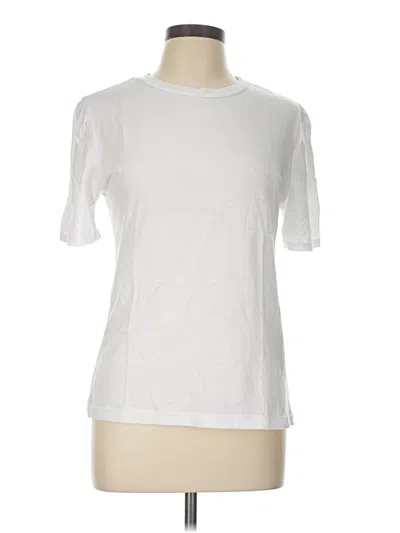 Pre-owned Amour Vert Short Sleeve Top White Crew Neck Tops