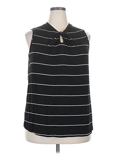 Pre-owned Amour Vert Sleeveless Blouse In Black