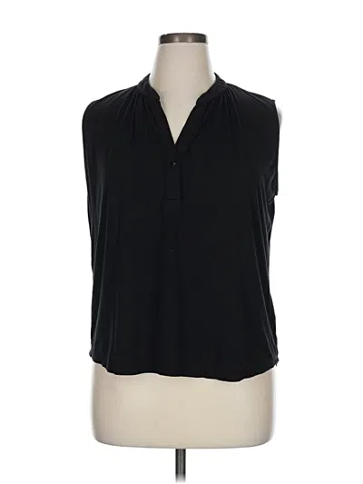 Pre-owned Amour Vert Sleeveless Blouse In Black
