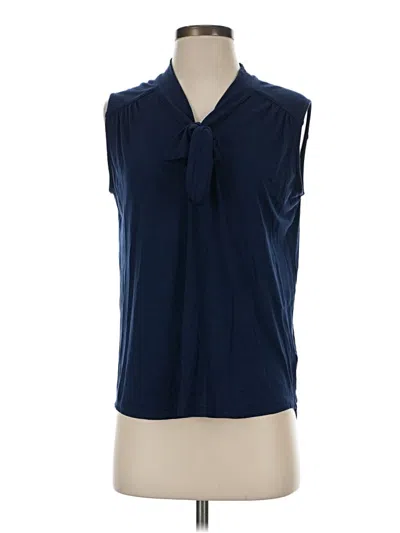Pre-owned Amour Vert Sleeveless Blouse In Blue