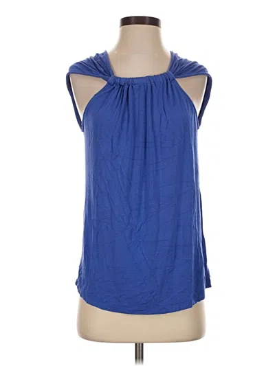 Pre-owned Amour Vert Sleeveless Blouse In Blue