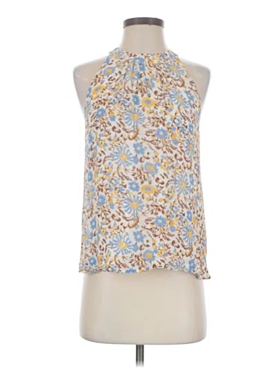 Pre-owned Amour Vert Sleeveless Blouse In Blue