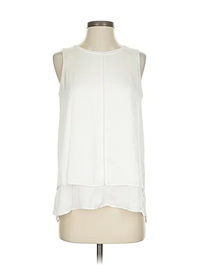 Pre-owned Amour Vert Sleeveless Blouse In White