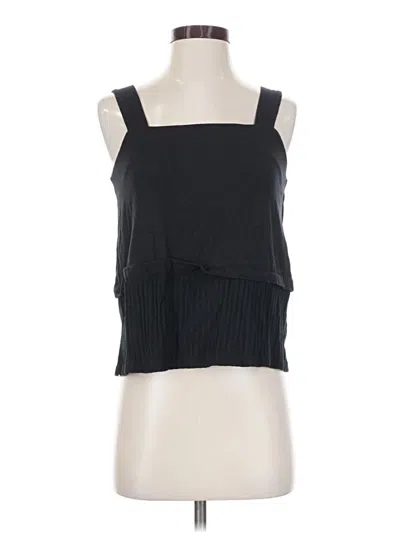 Pre-owned Amour Vert Sleeveless Top Black Halter Neckline Tops