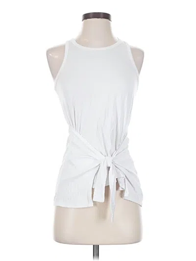 Pre-owned Amour Vert Sleeveless Top White Halter Neckline Tops