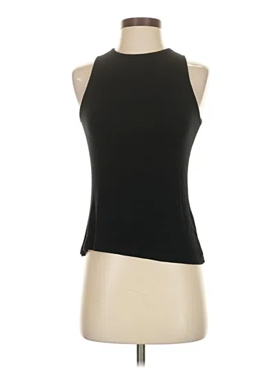 Pre-owned Amour Vert Tank Top Black Halter Neckline Tops