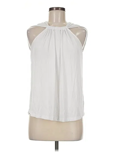 Pre-owned Amour Vert Tank Top White Halter Neckline Tops