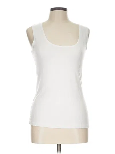 Pre-owned Amour Vert Tank Top White Strapless Neckline Tops