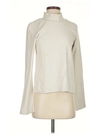 Pre-owned Amour Vert Turtleneck Sweater In Ivory