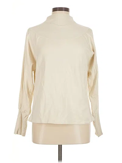 Pre-owned Amour Vert Turtleneck Sweater In Ivory