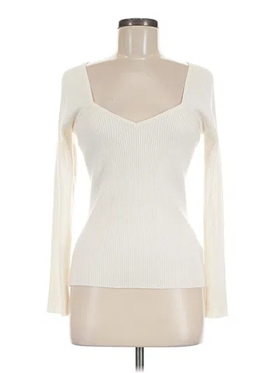 Pre-owned Amour Vert Turtleneck Sweater In Ivory