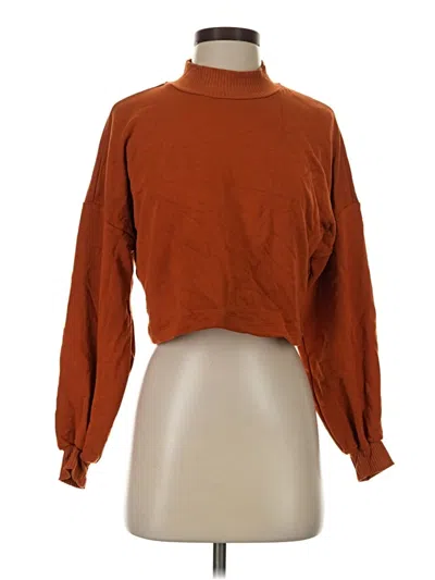 Pre-owned Amour Vert Turtleneck Sweater In Orange