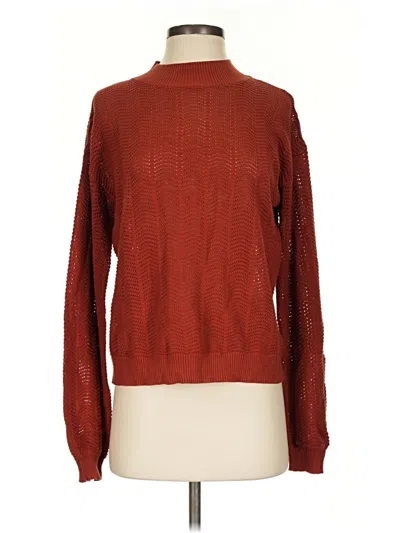 Pre-owned Amour Vert Turtleneck Sweater In Red