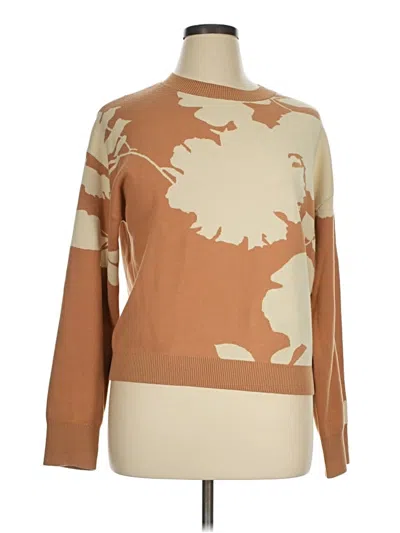Pre-owned Amour Vert Turtleneck Sweater In Tan