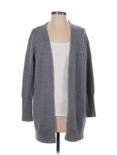 Pre-owned Amour Vert Wool Cardigan Sweater In Gray