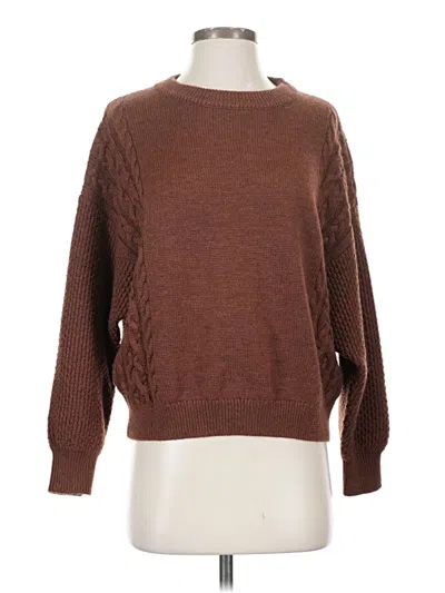 Pre-owned Amour Vert Wool Pullover Sweater In Brown