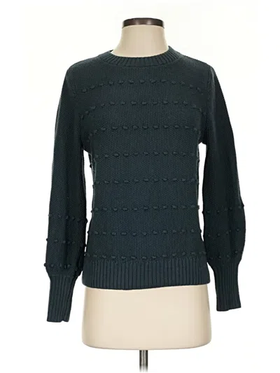 Pre-owned Amour Vert Wool Pullover Sweater In Teal