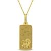 Amour Virgo Horoscope Necklace In 10k Yellow Gold In Yellow