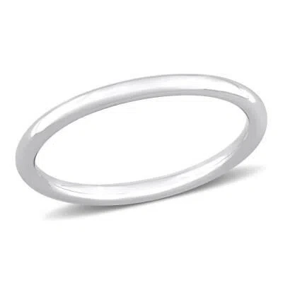 Pre-owned Amour Wedding Band In 10k White Gold