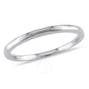 Amour Wedding Band In 10k White Gold In White