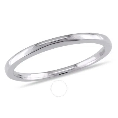 Amour Wedding Band In 10k White Gold In Metallic