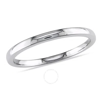 Amour Wedding Band In 10k White Gold In Metallic