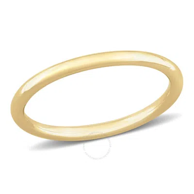 Amour Wedding Band In 14k Yellow Gold