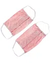 Amp American Mask Project Set Of 2 Cloth Face Mask In Pink