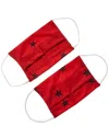 Amp American Mask Project Set Of 2 Cloth Face Mask In Red
