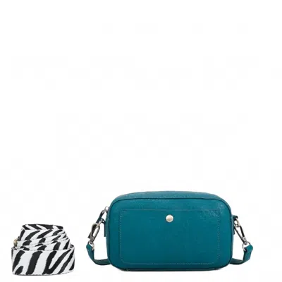 Ampere Creations Women's Betty Crossbody Bag In Teal In Blue