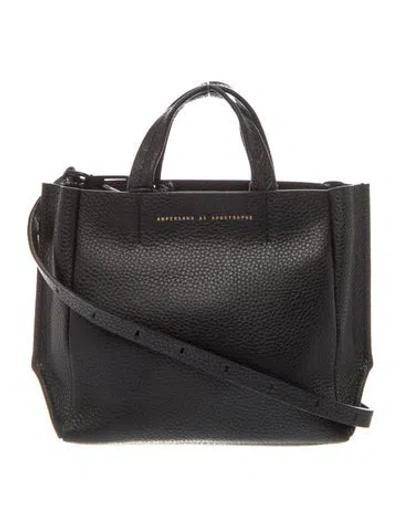 Pre-owned Ampersand As Apostrophe Leather Crossbody Bag In Black