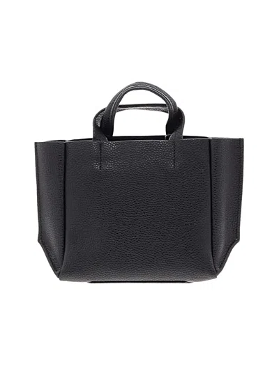 Pre-owned Ampersand As Apostrophe Leather Satchel In Black