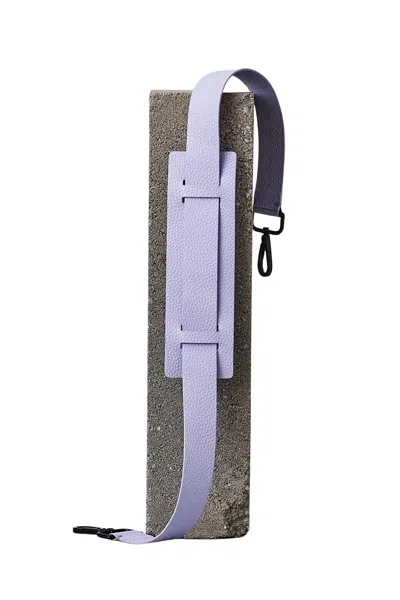 Ampersand As Apostrophe Leather Shoulder Strap In Lilac