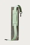 Ampersand As Apostrophe Leather Shoulder Strap In Mint Python In Green