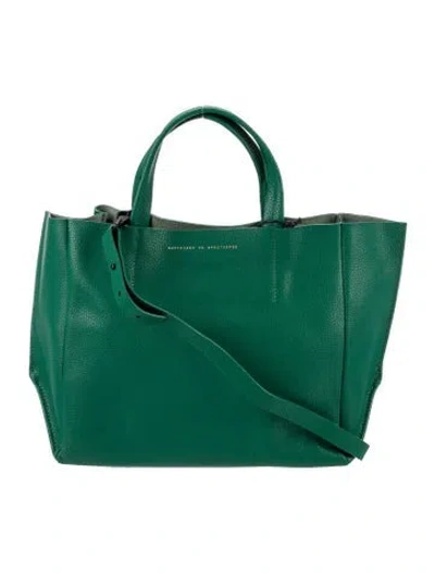 Pre-owned Ampersand As Apostrophe Leather Top Handle Bag In Green