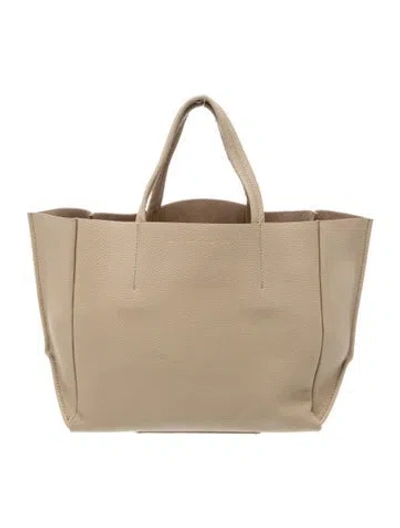 Pre-owned Ampersand As Apostrophe Leather Top Handle Bag In Neutral