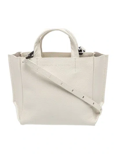 Pre-owned Ampersand As Apostrophe Leather Top Handle Bag In Neutrals