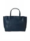 Ampersand As Apostrophe Sideways Tote Bag In Navy Night Python In Multi